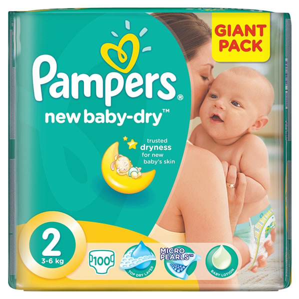 Pampers new best sale baby dry 2